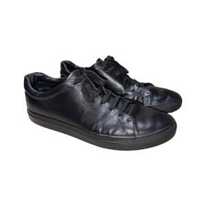 M. Gemi Black Leather Low Top Sneakers    Size: EU 47 / US 14